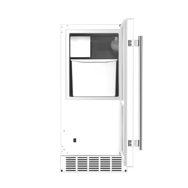 EdgeStar 25-lb Reversible Door Built-In Cubed Ice Maker (White)