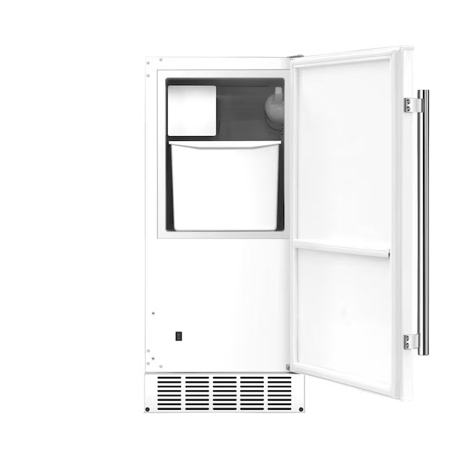 EdgeStar 25-lb Reversible Door Built-In Cubed Ice Maker (White)