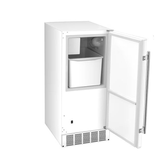 EdgeStar 25-lb Reversible Door Built-In Cubed Ice Maker (White)